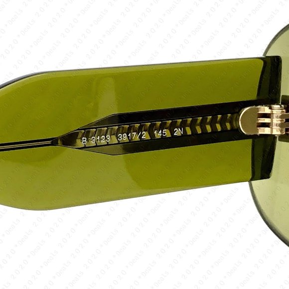 New Burberry BE3123 3917/2 60mm Green Transparent Sunglasses - Picture 11 of 12
